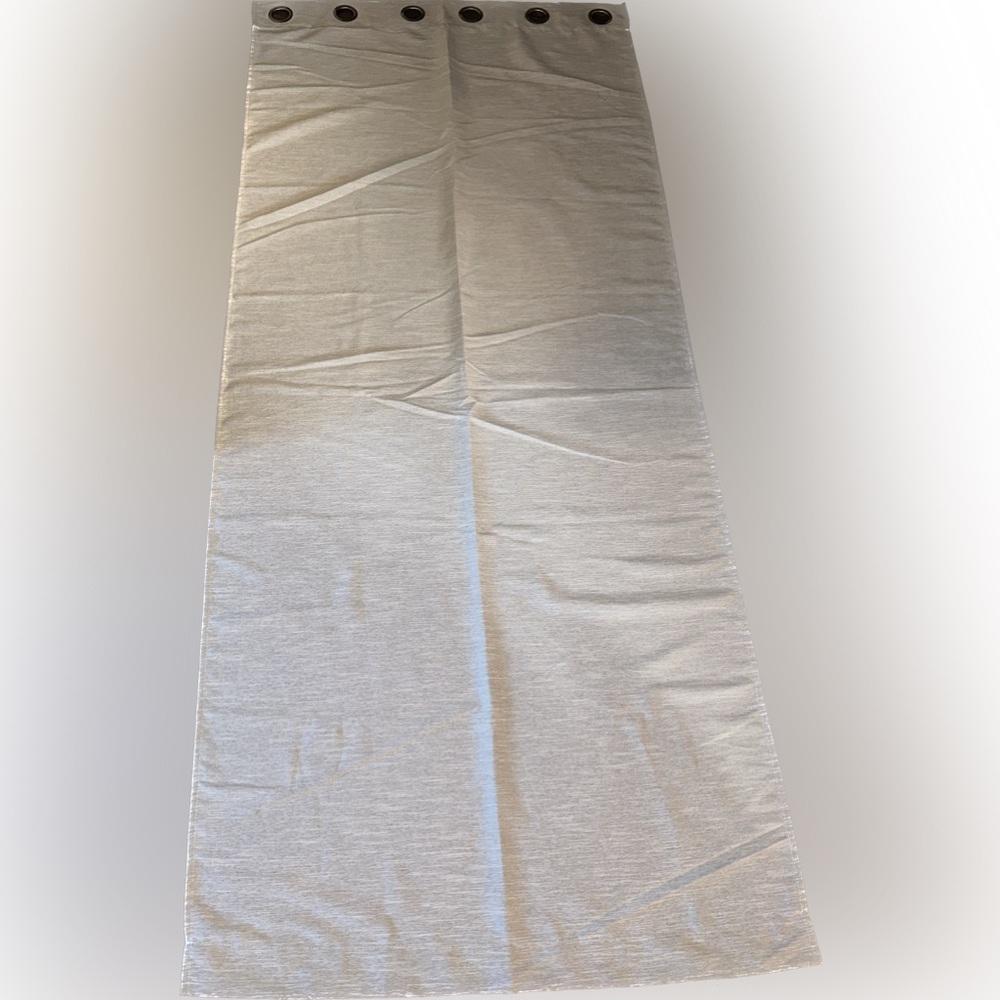 Set of Two Grey window curtains 85”